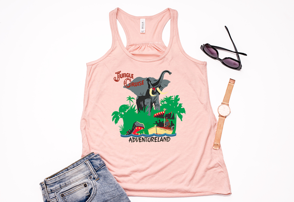 Jungle Cruise Youth Racerback Tank Top - Crazy Corgi Lady Designs - Unique Disney Themed Shirts
