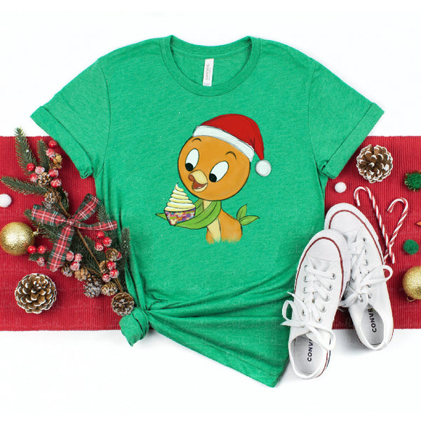 Christmas Orange Bird Sketch Tee