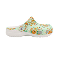 Women's Orange Bird Clogs