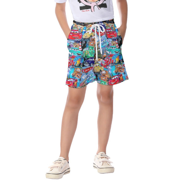 Cars All Over Print Boys / Kid's Beach Shorts