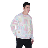 It's A Small World Pattern Unisex Heavy Fleece Sweatshirt