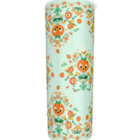 Orange Bird Folk Art Tumbler with Twinkle surface  20oz