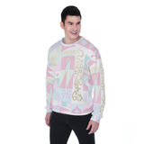 It's A Small World Pattern Unisex Heavy Fleece Sweatshirt
