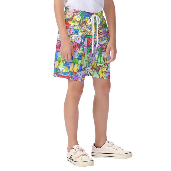 Toy Story Land All-Over Print Kid's Beach Shorts