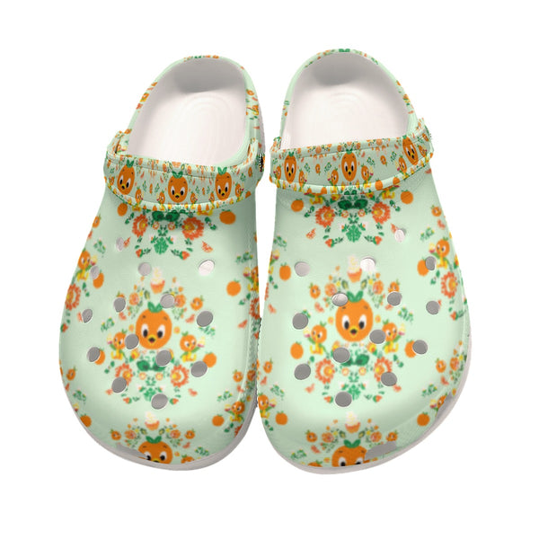 Women's Orange Bird Clogs
