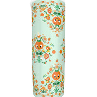 Orange Bird Folk Art Tumbler with Twinkle surface  20oz