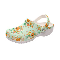 Women's Orange Bird Clogs