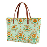 Orange Bird Folk Art Tote Bag