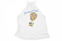 Up! "Adventure is Out There!" High Neck Tank - Crazy Corgi Lady Designs - Unique Disney Themed Shirts