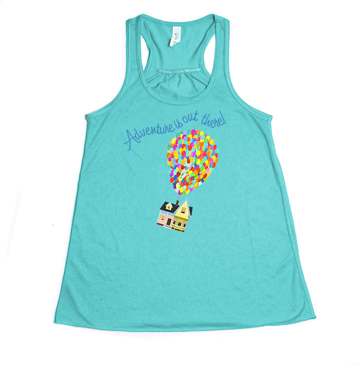 Up! "Adventure is out there!" Youth Racerback Tank Top - Crazy Corgi Lady Designs