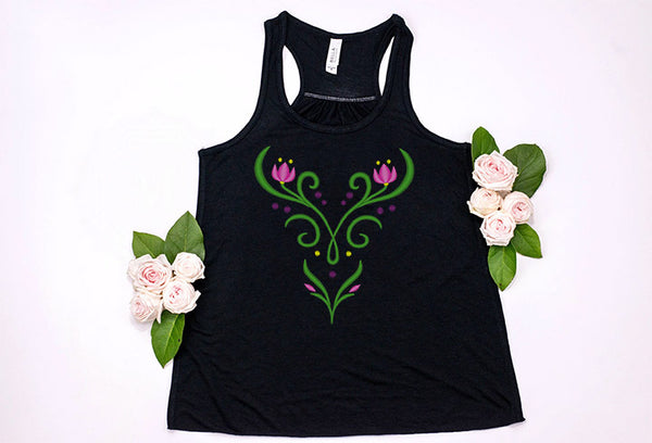 Princess Anna Youth Racerback Tank Top - Crazy Corgi Lady Designs