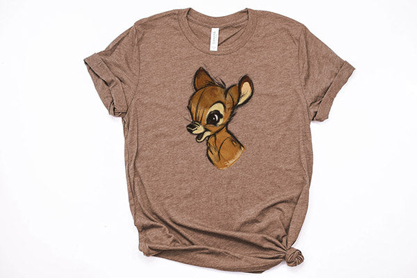 Bambi Sketch Unisex Tee - Crazy Corgi Lady Designs - Unique Disney Themed Shirts