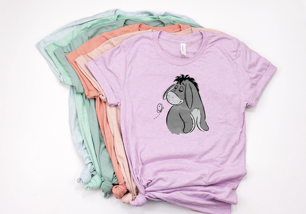 Eeyore Sketch Unisex Tee - Crazy Corgi Lady Designs - Unique Disney Themed Shirts