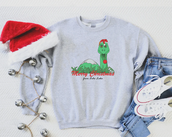 Gertie! Merry Christmas from Echo Lake on a Sweatshirt