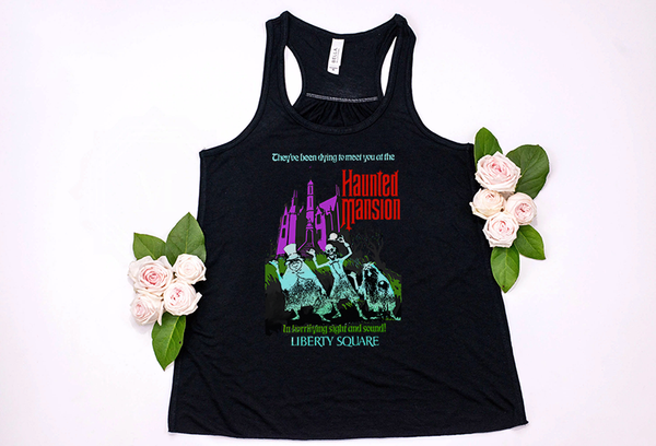 Haunted Mansion Youth Racerback Tank Top - Crazy Corgi Lady Designs - Unique Disney Themed Shirts