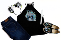 Jango Fett Floral High Neck Tank - Crazy Corgi Lady Designs - Unique Disney Themed Shirts