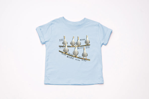 Finding Nemo Seagulls "MINE MINE" Youth T-Shirt - Crazy Corgi Lady Designs - Unique Disney Themed Shirts