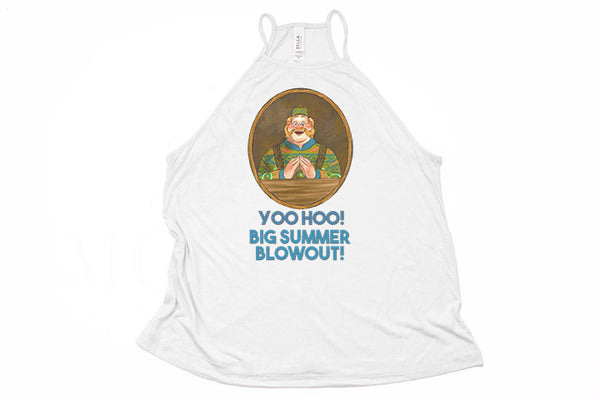 Wandering Oaken's Trading Post "Big Summer Blowout" High Neck Tank - Crazy Corgi Lady Designs - Unique Disney Themed Shirts