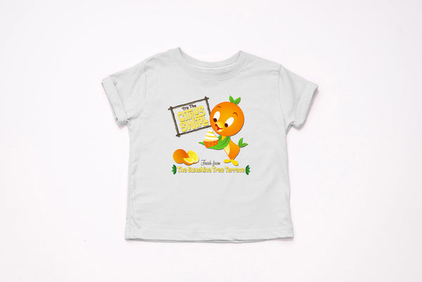 Orange Bird Citrus Swirl Youth T-Shirt - Crazy Corgi Lady Designs - Unique Disney Themed Shirts