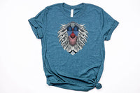 Ornate Rafiki Unisex Tee - Crazy Corgi Lady Designs - Unique Disney Themed Shirts