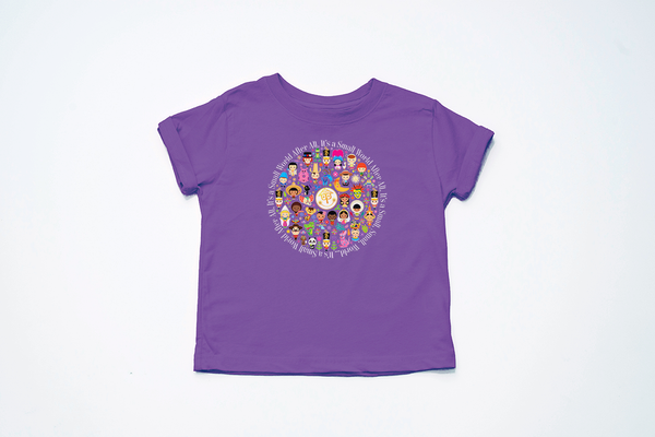 It's A Small World Circle Youth T-Shirt - Crazy Corgi Lady Designs - Unique Disney Themed Shirts