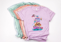 It's A Small World "Happiest Cruise" Tee - Crazy Corgi Lady Designs - Unique Disney Themed Shirts