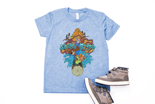 Splash Mountain Youth T-Shirt - Crazy Corgi Lady Designs - Unique Disney Themed Shirts